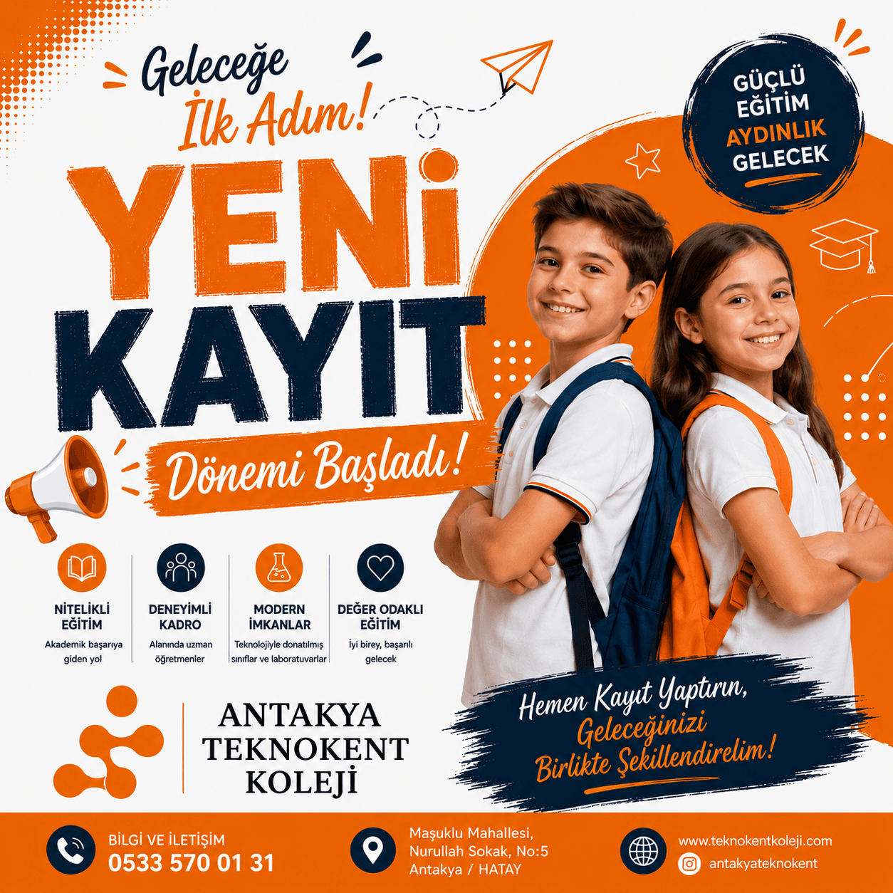 YENİ KAYIT DÖNEMİ DEVAM EDİYOR